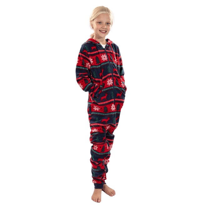 Hovedbilde Jule Jumpsuit, Barn Rød