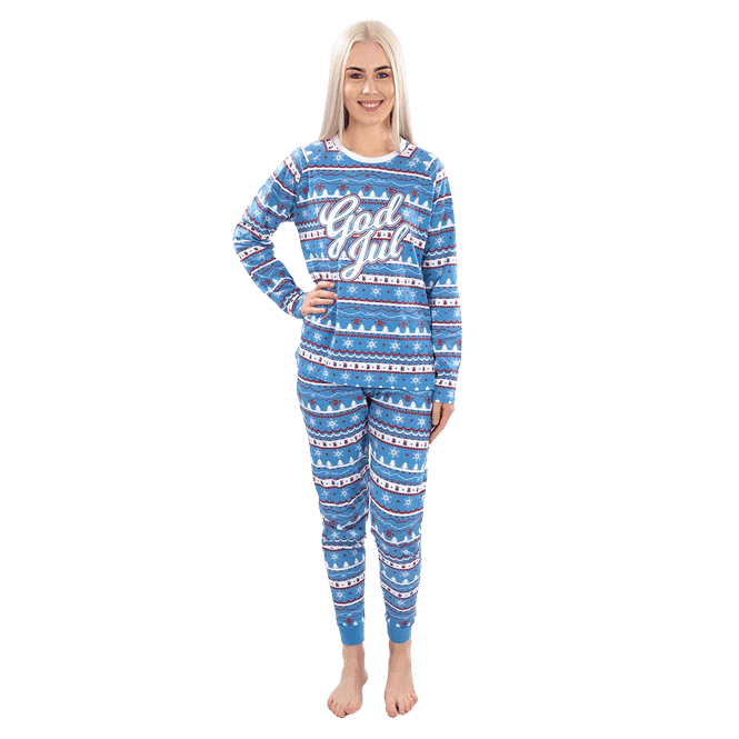 Hovedbilde Julepysjamas, God Jul Blå