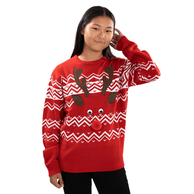 Hovedbilde Julegenser, Unisex, Reinsdyr med nese